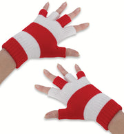 fasching handschuhe narrenwelt Handschuhe Köln rot/weiß Strickhandschuhe New Collection 25