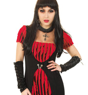 narrenwelt Armstulpen schwarz mit Schnürung  Damen Handschuhe Fasching Karneval Kostüm Accessoires (Kopie)