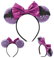 narrenwelt Haarreif Haarreif mit Mausohren – Ein Hauch von Magie Grusel Halloween Kostüm Accessoires Zombie dia de los Muertos Geisterstunde Cosplay