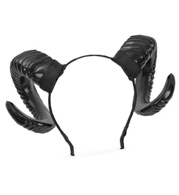 narrenwelt Haarreif mit Widderhörnern – Mystischer Look Accessoires Tier Märchen Fasching Event Party Cosplay (Kopie)