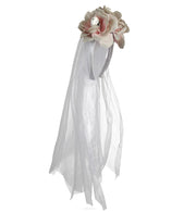 narrenwelt Haarreif Horror Braut – Schaurig-schöner Look Halloween Kostüm Accessoires Zombie dia de los Muertos Geisterstunde Cosplay