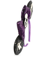 narrenwelt Haarreif Haarreif Jack mit Ohren – Verspielter Grusel Halloween Kostüm Accessoires Zombie dia de los Muertos Geisterstunde Cosplay