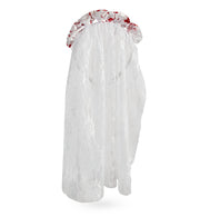 narrenwelt Haarreif Blutige Braut Schaurig-schöner LookHalloween Kostüm Accessoires Zombie dia de los Muertos Geisterstunde Cosplay