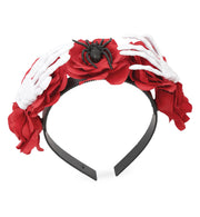 narrenwelt Haarreif Skeletthände und Spinne Gruselige Schönheit Kostüm Accessoires Halloween Zombie dia de los Muertos Geisterstunde Cosplay
