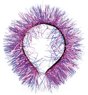 narrenwelt  Haarreif Lametta sortierte Farben  Party Event Motto Party Event Festival Accessoire