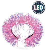 narrenwelt  Haarreif Lametta LED 6 Farben  Party Event Motto Party Event Festival Accessoire (Kopie)