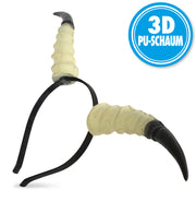 narrenwelt Haarreif mit Ziegenhörnern Ziegen Hörner Accessoires Tier Märchen Fasching Event Party Cosplay