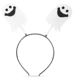 narrenwelt Verspielter Haarreif „Happy Ghost“  Kostüm Accessoires Halloween Zombie Geisterstunde