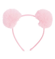 narrenwelt  Haarreif Pom Pom fluschiger rosa Puschel Eyecatcher-Accessoire Rave Festivals & Events