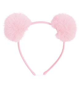 narrenwelt  Haarreif Pom Pom fluschiger rosa Puschel Eyecatcher-Accessoire Rave Festivals & Events