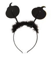 narrenwelt Haarreif Halloween kürbis mit Fellpuschel Horror Motto Party Event Accessoire