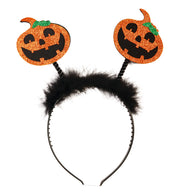 narrenwelt Haarreif Halloween kürbis mit Fellpuschel Horror Motto Party Event Accessoire