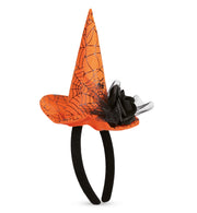 narrenwelt  Halloween  Mini-Hexenhut Haarreif Orange – Dein magischer Party-Look Party Events Cosplay Halloween