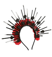 narrenwelt Edler Halloween Strahlen-Haarreif – Morbide Eleganz für dein Outfit! Party Events Cosplay Kostüm Accessoire (Kopie)