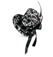 narrenwelt Haarreif Skulls Mini Hexenhut Hexen Hut Zylinder auf Haarreif Halloween Motto Party Event Accessoire