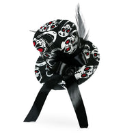 narrenwelt Haarreif Skulls Mini Hexenhut Hexen Hut Zylinder auf Haarreif Halloween Motto Party Event Accessoire