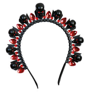 narrenwelt Halloween Totenkopf Haarreif – Edler Kopfschmuck für Dia de los Muertos! Party Events Cosplay Kostüm Accessoire