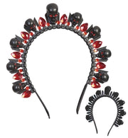 narrenwelt Halloween Totenkopf Haarreif – Edler Kopfschmuck für Dia de los Muertos! Party Events Cosplay Kostüm Accessoire