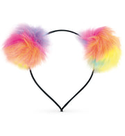 narrenwelt  Regenbogen Bommel Haarreif Rainbow Rave Eyecatcher-Accessoire Festivals & Events