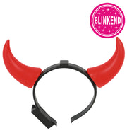 narrenwelt  Haarreif Teufelshörner blinkend rot Halloween Kostüm Accessoire