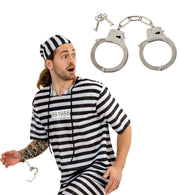 narrenwelt Metall-Handschellen inkl 2 Schlüssel Fasching Karneval Polizei Sträfling