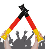 narrenwelt Fan Air Sticks 2er Set Klatschstangen  Deutschland Schwarz-Rot-Gold