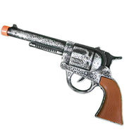 narrenwelt Western Revolver Pistole 22 cm Länge Cowboy Spielzeug Kinder Fasching