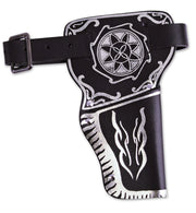 narrenwelt Revolvergürtel schwarz Länge ca 90 cm Cowboygürtel Fasching Kostüm Accessoires