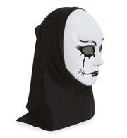 narrenwelt Maske mit Haube Halbmaske Horrormaske Halloween Cosplay