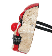 narrenwelt Horrormaske Clown Halbmaske Horrorclown – Unheimlicher Blickfang Gruseliges Accessoire Horror Maske Halbmaske Halloween Motto Party Event