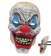 narrenwelt Horrormaske Clown – Unheimlicher Blickfang Gruseliges Accessoire Horror Maske Halbmaske Halloween Motto Party Event