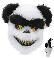 narrenwelt Horrormaske Panda Bär – Schauriges Accessoire Horror Maske Halbmaske Halloween Motto Party Event