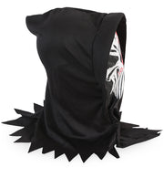 narrenwelt Horrormaske Bloody Reaper Maske gezackte Stoff-Kapuze ultimatives Grusel-Highlight  Halloween Cosplay (Kopie)