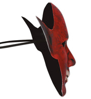 narrenwelt Maske Teufel Grinseteufel – Unheimlicher Blickfang Gruseliges Accessoire Horror Halloween