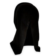 narrenwelt Maske Alien mit Haube Halbmaske metallic Halloween Grusel Accessoire