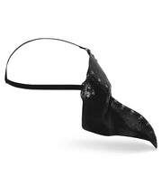 narrenwelt Pestdoktor Halbmaske in Leder-Optik – Düstere Pestmaske Schnabelmaske für Halloween & Festivals Mittelalter Halloween Cosplay