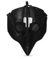 narrenwelt Pestdoktor Halbmaske in Leder-Optik – Düstere Pestmaske Schnabelmaske für Halloween & Festivals Mittelalter Halloween Cosplay