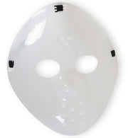 narrenwelt Hockeymaske Hockey Maske Weiß Horror Maske Halbmaske Halloween Motto Party Event