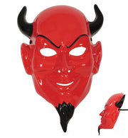 narrenwelt Teufelsmaske Rot Dämon Halbmaske Maske Teufel Horror Halloween Motto Party Event