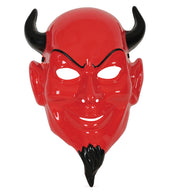 narrenwelt Teufelsmaske Rot Dämon Halbmaske Maske Teufel Horror Halloween Motto Party Event