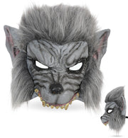 narrenwelt Maske Werwolf – Bedrohlicher Look Halbmaske  Horror Maske Halloween Motto Party Event
