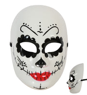 narrenwelt Maske Dia de los Muertos Halbmaske Horror Maske Halloween Party Event
