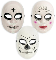 narrenwelt Halbmaske Horror Horrormaske 3 Motive Halloween