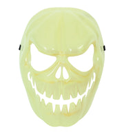 narrenwelt Horrormaske Kürbis nachtleuchtend Glow in the Dark für Halloween Party Event