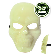 narrenwelt Schädelmaske  Maske nachtleuchtend GID Glow in the Dark Horrormaske Halloween