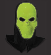 narrenwelt Schädel mit Haube Maske nachtleuchtend GID Glow in the Dark Horrormaske Halloween