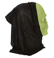 narrenwelt Schädel mit Haube Maske nachtleuchtend GID Glow in the Dark Horrormaske Halloween