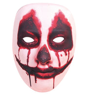 narrenwelt Maske  Horrormaske pink Gruselige Horror-Clown Maske – Perfekt für Halloween & Horror-Deko Cosplay