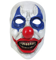 narrenwelt Horror Clown Halbmaske Horrorclown – Unheimlicher Blickfang Gruseliges Accessoire Horror Maske Halloween Motto Party Event