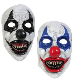 narrenwelt Horror Clown Halbmaske Horrorclown – Unheimlicher Blickfang Gruseliges Accessoire Horror Maske Halloween Motto Party Event